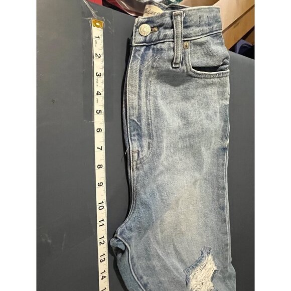 Madewell The Mom Jean  Distressed High-Waist Jeans Size 27 light wash - Picture 7 of 13